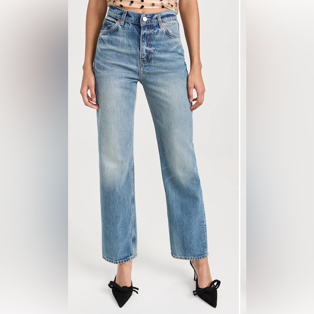 Reformation Abby High Rise Straight Jeans